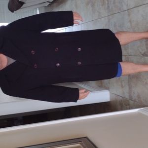 Cezani Men's wool overcoat size large/warm excellent condition